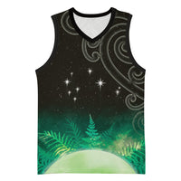 New Zealand Matariki Basketball Jersey Pleiades Star Cluster Green Galaxy