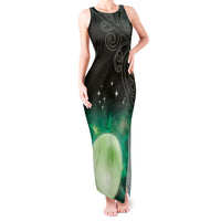 New Zealand Matariki Tank Maxi Dress Pleiades Star Cluster Green Galaxy