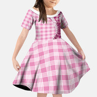 Pink Hawaii Palaka Family Matching Summer Maxi Dress and Hawaiian Shirt Hawaiian Honohono Lei LT05 Daughter's Dress Pink - Polynesian Pride