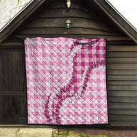 Pink Hawaii Palaka Quilt Hawaiian Honohono Lei
