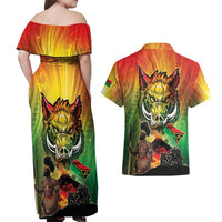 Vanuatu July 30th 1980 Couples Matching Off Shoulder Maxi Dress and Hawaiian Shirt Happy Independence Day - Polynesian Pride