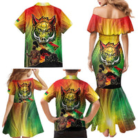 Vanuatu July 30th 1980 Family Matching Mermaid Dress and Hawaiian Shirt Happy Independence Day - Polynesian Pride