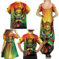 Vanuatu July 30th 1980 Family Matching Summer Maxi Dress and Hawaiian Shirt Happy Independence Day - Polynesian Pride