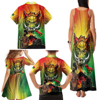 Vanuatu July 30th 1980 Family Matching Tank Maxi Dress and Hawaiian Shirt Happy Independence Day - Polynesian Pride