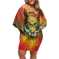 Vanuatu July 30th 1980 Off Shoulder Short Dress Happy Independence Day - Polynesian Pride