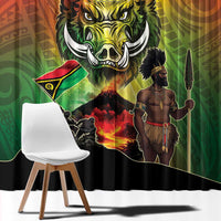 Vanuatu July 30th 1980 Window Curtain Happy Independence Day - Polynesian Pride