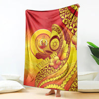 Vanuatu 46 Yia Indipendens Anivesari Blanket Tamtam Drum With Boar Tusk LT05 - Polynesian Pride