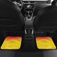 Vanuatu 46 Yia Indipendens Anivesari Car Mats Tamtam Drum With Boar Tusk LT05 Set 2pcs - Back Yellow - Polynesian Pride
