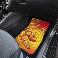 Vanuatu 46 Yia Indipendens Anivesari Car Mats Tamtam Drum With Boar Tusk LT05 - Polynesian Pride