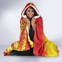 Vanuatu 46 Yia Indipendens Anivesari Hooded Blanket Tamtam Drum With Boar Tusk LT05 - Polynesian Pride