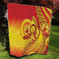 Vanuatu 46 Yia Indipendens Anivesari Quilt Tamtam Drum With Boar Tusk LT05 - Polynesian Pride