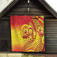 Vanuatu 46 Yia Indipendens Anivesari Quilt Tamtam Drum With Boar Tusk LT05 - Polynesian Pride