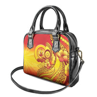 Vanuatu 46 Yia Indipendens Anivesari Shoulder Handbag Tamtam Drum With Boar Tusk LT05 - Polynesian Pride