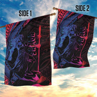 Samoan Pride Garden Flag The Tui Manua - Polynesian Pride