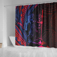 Samoan Pride Shower Curtain The Tui Manua - Polynesian Pride