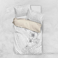 Lotu Tamaiti Samoa Bedding Set White Sunday Polynesian Tribal Pattern Elegant Style