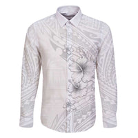 Lotu Tamaiti Samoa Family Matching Summer Maxi Dress and Hawaiian Shirt White Sunday Polynesian Tribal Pattern Elegant Style