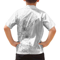 Lotu Tamaiti Samoa Hawaiian Shirt White Sunday Polynesian Tribal Pattern Elegant Style