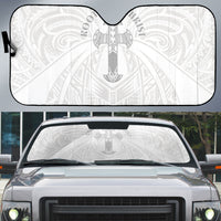 Samoa Christian Auto Sun Shade Rooted In Christ Polynesian Cross