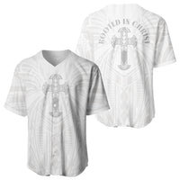 Samoa Christian Baseball Jersey Rooted In Christ Polynesian Cross