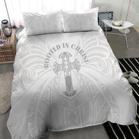 Samoa Christian Bedding Set Rooted In Christ Polynesian Cross
