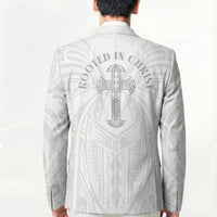 Samoa Christian Blazer Rooted In Christ Polynesian Cross
