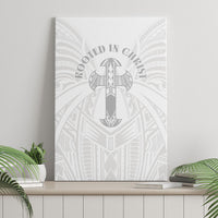 Samoa Christian Canvas Wall Art Rooted In Christ Polynesian Cross