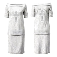 Samoa Christian Family Matching Puletasi and Hawaiian Shirt Rooted In Christ Polynesian Cross