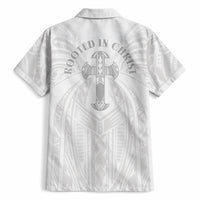 Samoa Christian Hawaiian Shirt Rooted In Christ Polynesian Cross