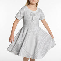 Samoa Christian Kid Short Sleeve Dress Rooted In Christ Polynesian Cross