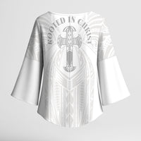Samoa Christian Kimono Sleeve Blouse Rooted In Christ Polynesian Cross