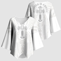 Samoa Christian Kimono Sleeve Blouse Rooted In Christ Polynesian Cross