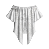 Samoa Christian Off Shoulder Wrap Waist Top Rooted In Christ Polynesian Cross