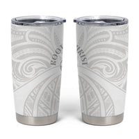 Samoa Christian Tumbler Cup Rooted In Christ Polynesian Cross