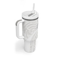 Samoa Christian Tumbler With Handle Rooted In Christ Polynesian Cross