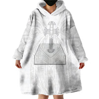 Samoa Christian Wearable Blanket Hoodie Rooted In Christ Polynesian Cross