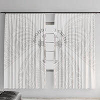 Samoa Christian Window Curtain Rooted In Christ Polynesian Cross