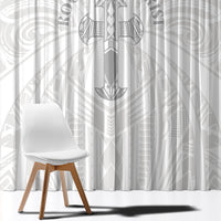 Samoa Christian Window Curtain Rooted In Christ Polynesian Cross