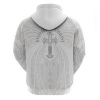 Samoa Christian Zip Hoodie Rooted In Christ Polynesian Cross