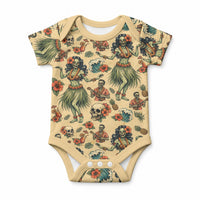 Hawaii Halloween Baby Onesie Spooky Tropical Hula Zombie
