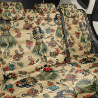 Hawaii Halloween Back Car Seat Cover Spooky Tropical Hula Zombie