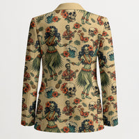 Hawaii Halloween Blazer Spooky Tropical Hula Zombie