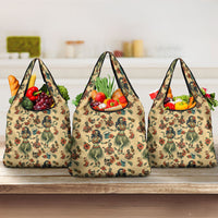 Hawaii Halloween Grocery Bag Spooky Tropical Hula Zombie