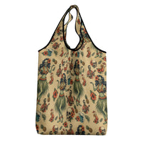 Hawaii Halloween Grocery Bag Spooky Tropical Hula Zombie