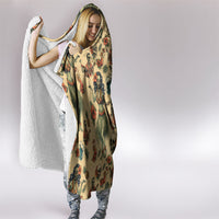 Hawaii Halloween Hooded Blanket Spooky Tropical Hula Zombie