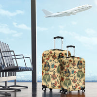 Hawaii Halloween Luggage Cover Spooky Tropical Hula Zombie