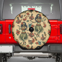 Hawaii Halloween Spare Tire Cover Spooky Tropical Hula Zombie