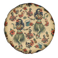 Hawaii Halloween Spare Tire Cover Spooky Tropical Hula Zombie