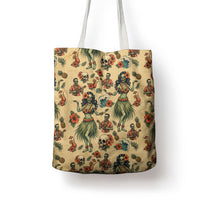 Hawaii Halloween Tote Bag Spooky Tropical Hula Zombie