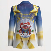 Niue Christmas Blazer Seashell Santa Beach Vibes - Polynesian Pride